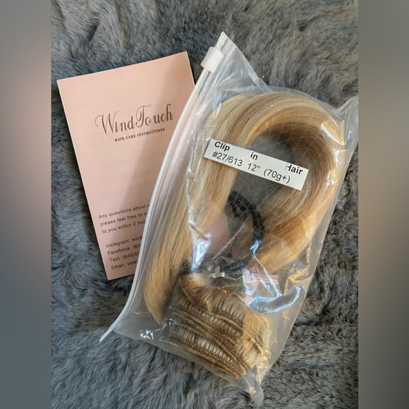 WindTouch Clip-in 100% Human Hair Extensions (2 boxes) - Picture 1 of 6